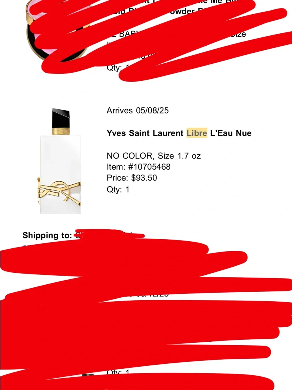 Used YSL Libre L’eau Nue Par